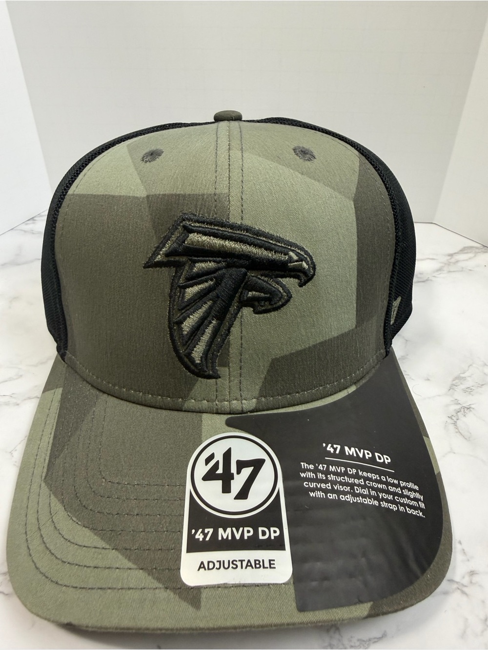 47 Atlanta Falcons Camo Snapback Hat - Olive/Black